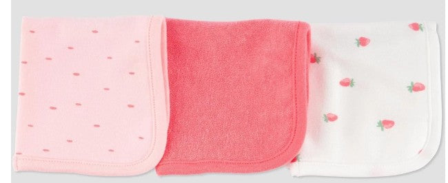 Carter's Just One You Baby Strawberry Washcloth - Pink - Bellso